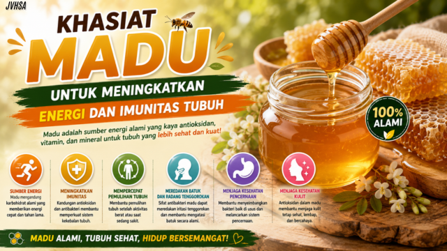 Khasiat Madu untuk Meningkatkan Energi dan Imunitas Tubuh