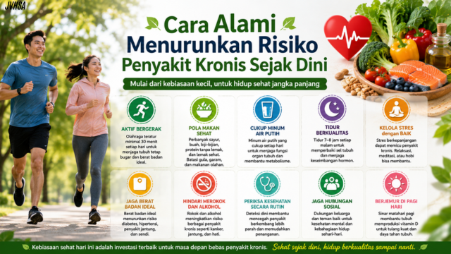 Cara Alami Menurunkan Risiko Penyakit Kronis Sejak Dini