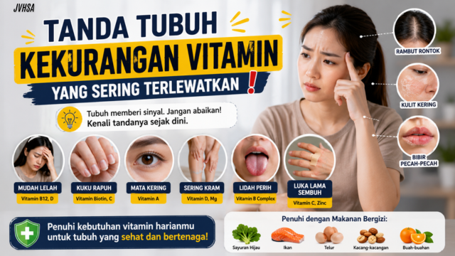 Tanda Tubuh Kekurangan Vitamin yang Sering Terlewatkan