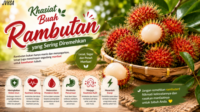 Khasiat Buah Rambutan yang Sering Diremehkan