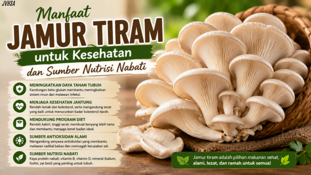 Manfaat Jamur Tiram untuk Kesehatan dan Sumber Nutrisi Nabati