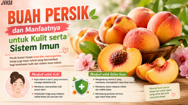 Buah Persik dan Manfaatnya untuk Kulit serta Sistem Imun