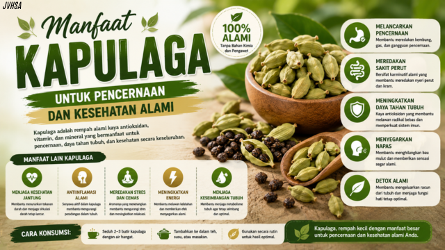 Manfaat Kapulaga untuk Pencernaan dan Kesehatan Alami