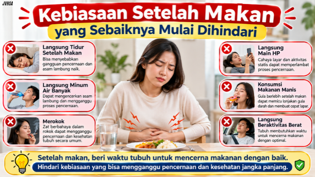 Kebiasaan Setelah Makan yang Sebaiknya Mulai Dihindari