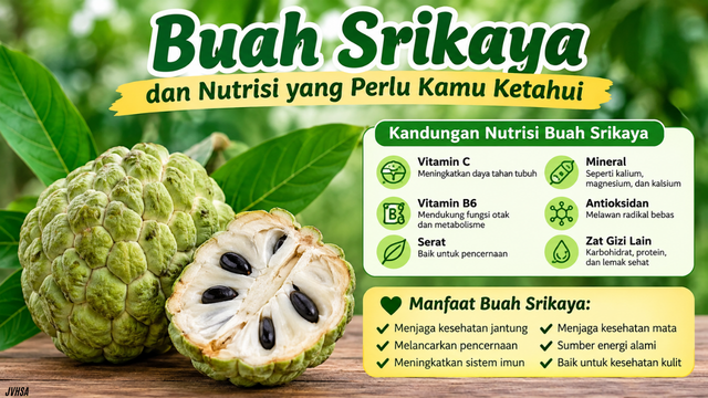 Buah Srikaya dan Nutrisi yang Perlu Kamu Ketahui