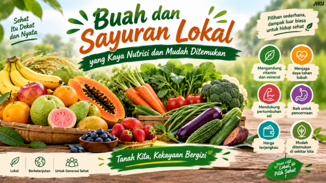 Buah dan Sayuran Lokal yang Kaya Nutrisi dan Mudah Ditemukan