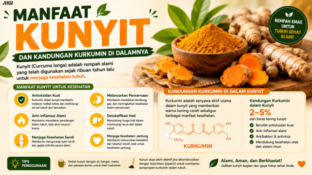 Manfaat Kunyit dan Kandungan Kurkumin di Dalamnya