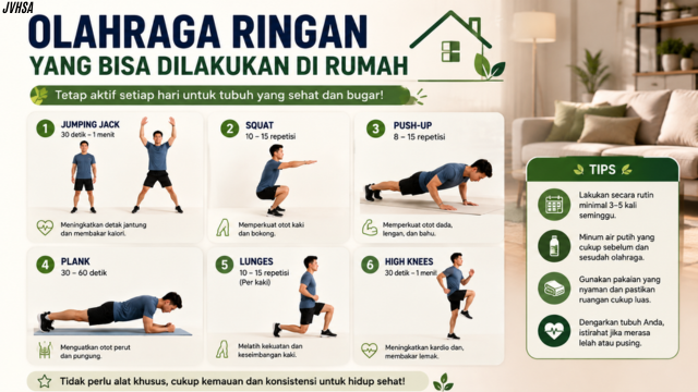 Olahraga Ringan yang Bisa Dilakukan di Rumah