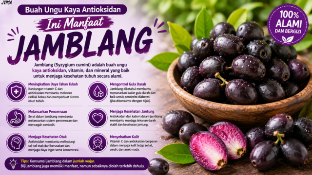 Buah Ungu Kaya Antioksidan, Ini Manfaat Jamblang