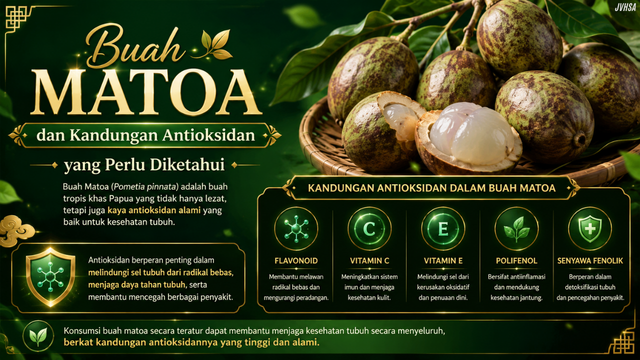 Buah Matoa dan Kandungan Antioksidan yang Perlu Diketahui