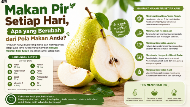 Makan Pir Setiap Hari , Apa yang Berubah dari Pola Makan Anda?