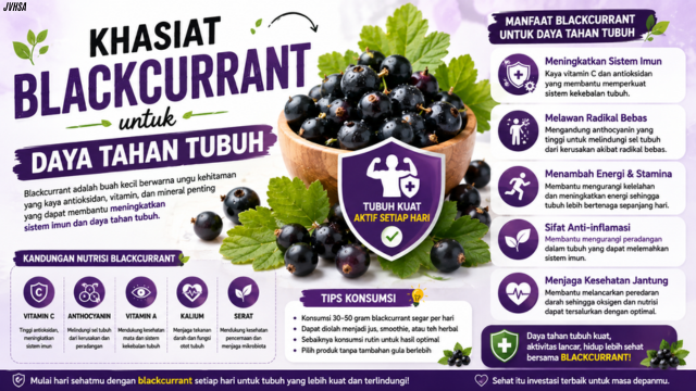 Khasiat Blackcurrant untuk Daya Tahan
