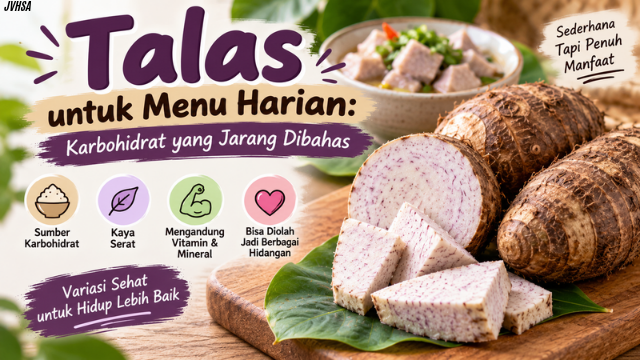 Talas untuk Menu Harian: Karbohidrat yang Jarang Dibahas