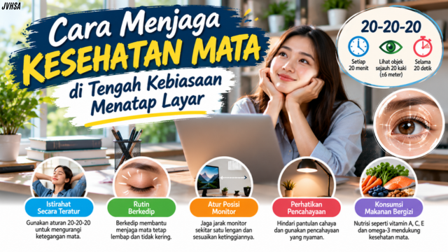Cara Menjaga Kesehatan Mata di Tengah Kebiasaan Menatap Layar