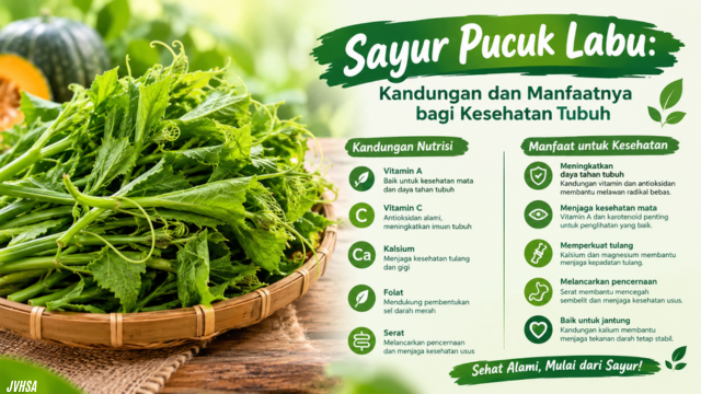 Sayur Pucuk Labu: Kandungan dan Manfaatnya bagi Kesehatan Tubuh